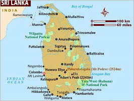 Map Of Sri Lanka
